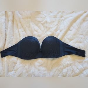 Delimira 40F Black Strapless Bra